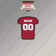 Indiana Hoosiers Football Personalized Current Home Jersey Magnets