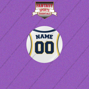 Indiana Pacers Personalized Current Away Jersey Buttons