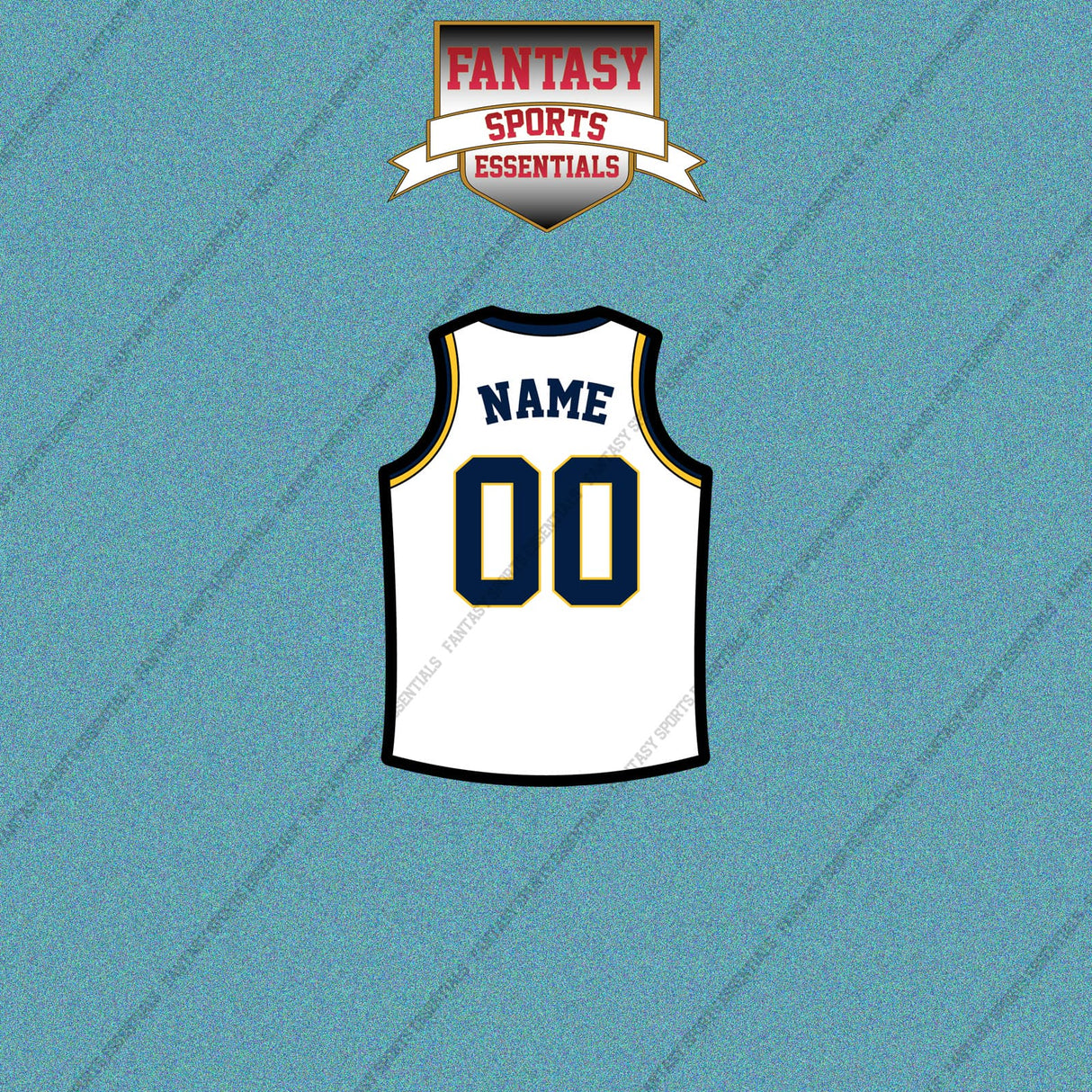 Indiana Pacers Personalized Current Away Jersey Car Decals