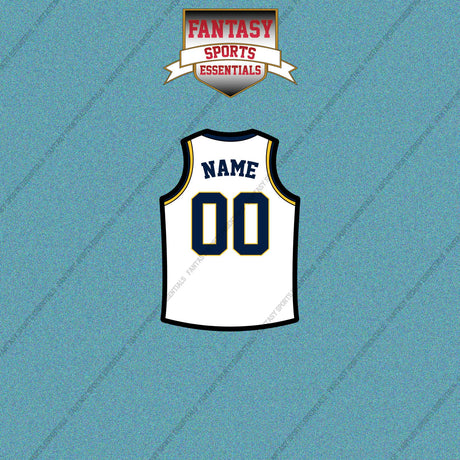 Indiana Pacers Personalized Current Away Jersey Car Decals