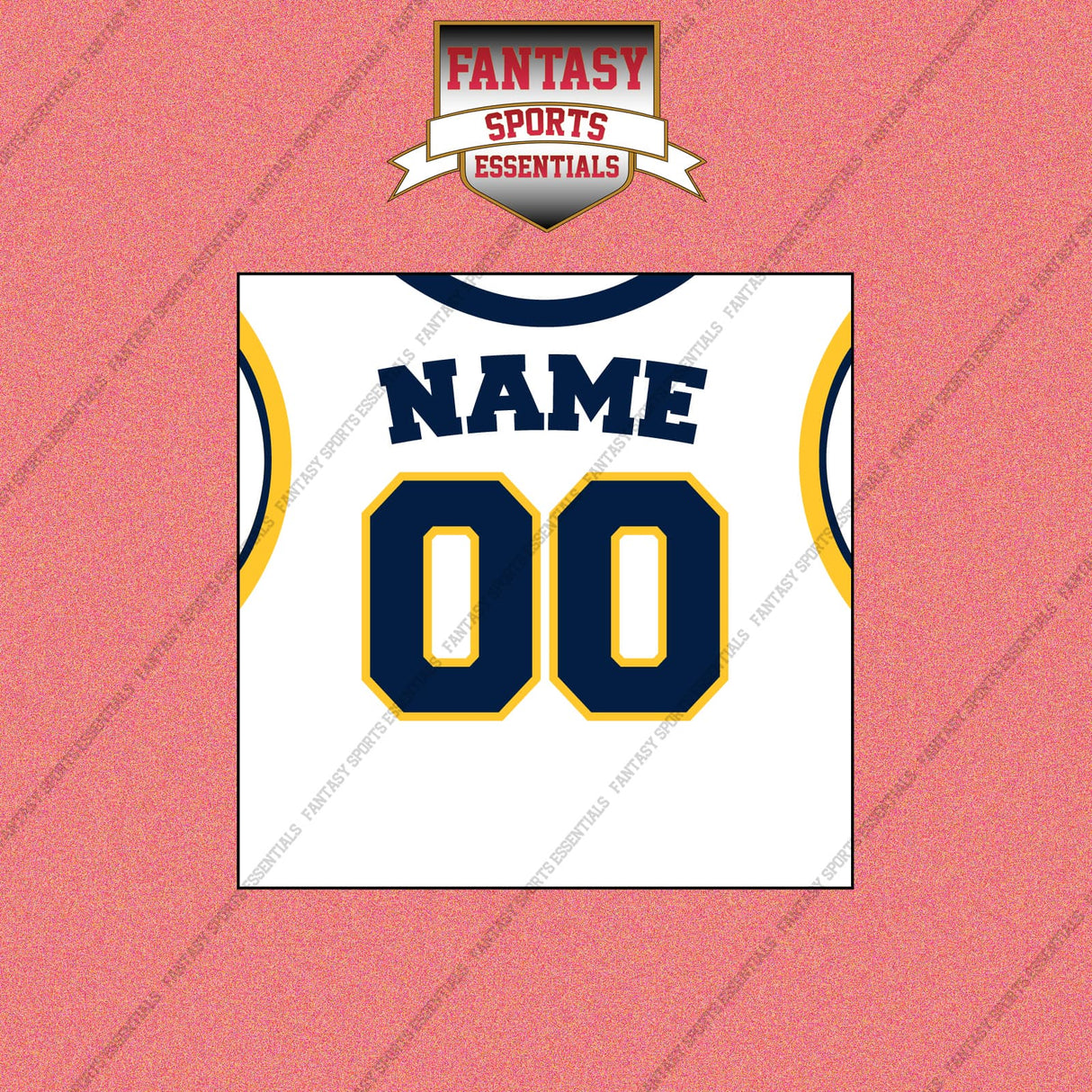 Indiana Pacers Personalized Current Away Jersey Wall Art Prints