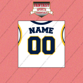 Indiana Pacers Personalized Current Away Jersey Wall Art Prints