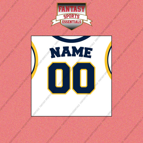 Indiana Pacers Personalized Current Away Jersey Wall Art Prints