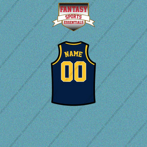 Indiana Pacers Personalized Current Home Jersey Car Decals