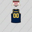 Indiana Pacers Personalized Current Home Jersey Glossy Stickers