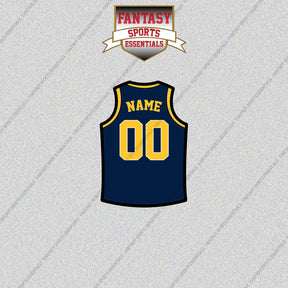 Indiana Pacers Personalized Current Home Jersey Glossy Stickers