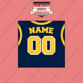Indiana Pacers Personalized Current Home Jersey Wall Art Prints