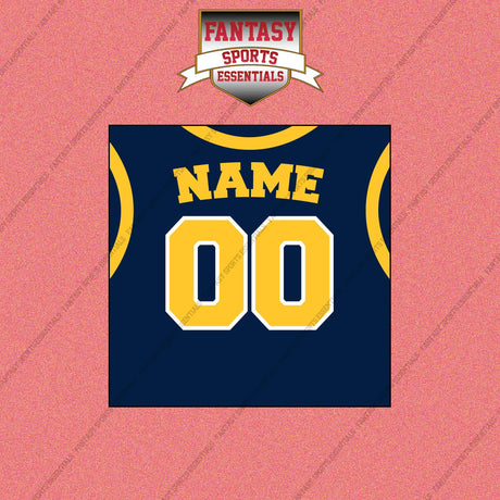 Indiana Pacers Personalized Current Home Jersey Wall Art Prints