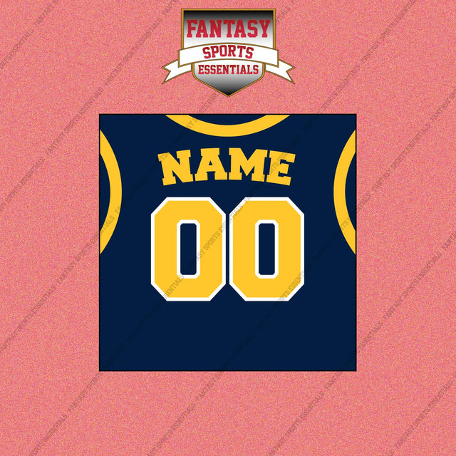 Indiana Pacers Personalized Current Home Jersey Wall Art Prints