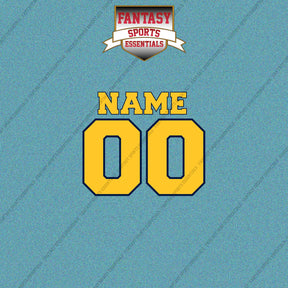 Indiana Pacers Personalized Current Name and Number Car Decals