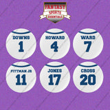 Indianapolis Colts 2025 Away Jersey Button Pins (Choose Your Player) Page 1