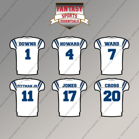 Indianapolis Colts 2025 Away Jersey Magnets (Choose Your Player) Page 1