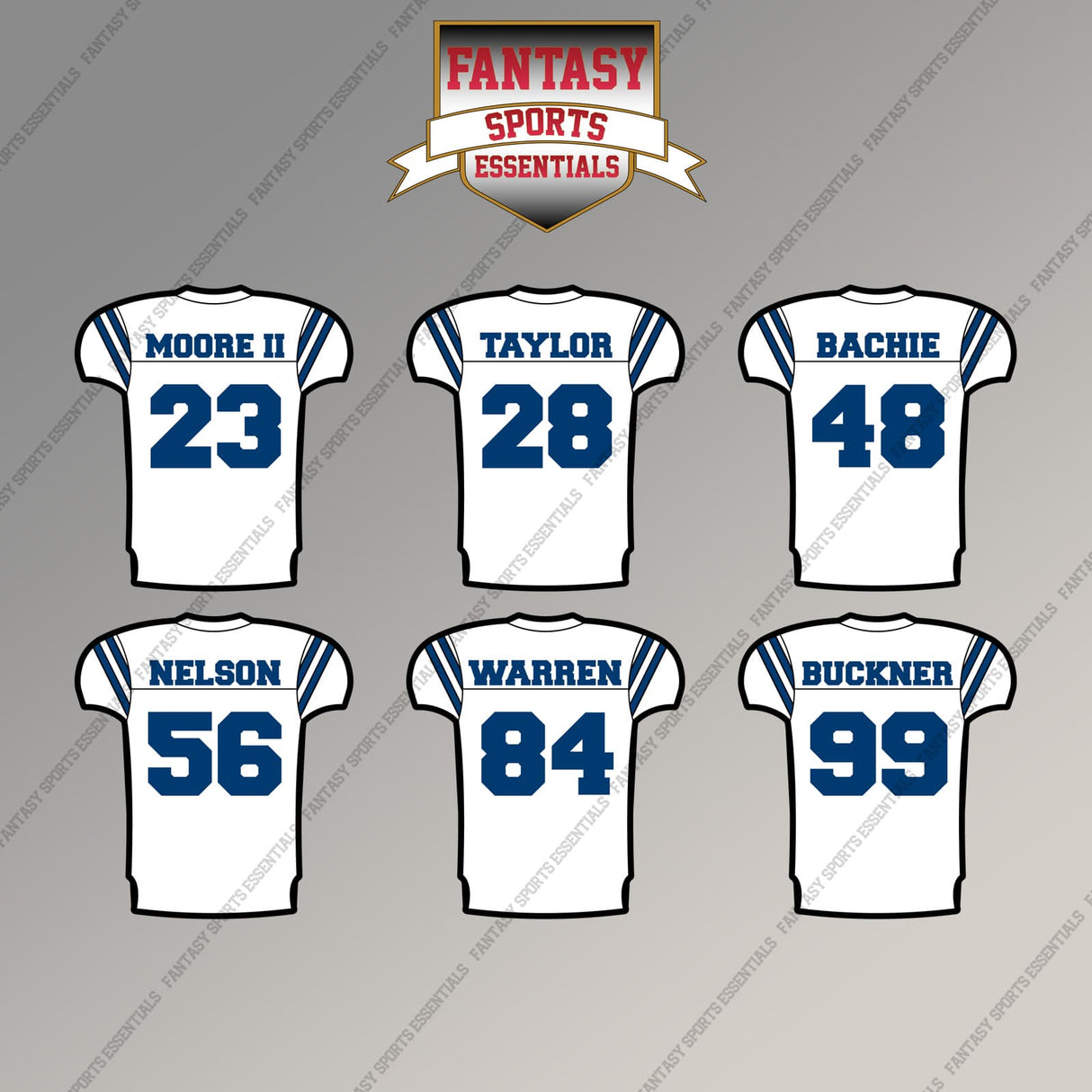 Indianapolis Colts 2025 Away Jersey Magnets (Choose Your Player) Page 2