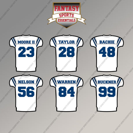 Indianapolis Colts 2025 Away Jersey Magnets (Choose Your Player) Page 2