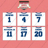 Indianapolis Colts 2025 Away Jersey Wall Art Prints (Choose Your Player) Page 1
