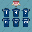 Indianapolis Colts 2025 Home Jersey Car Decals (Choose Your Player) Page 1