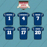 Indianapolis Colts 2025 Home Jersey Car Decals (Choose Your Player) Page 1