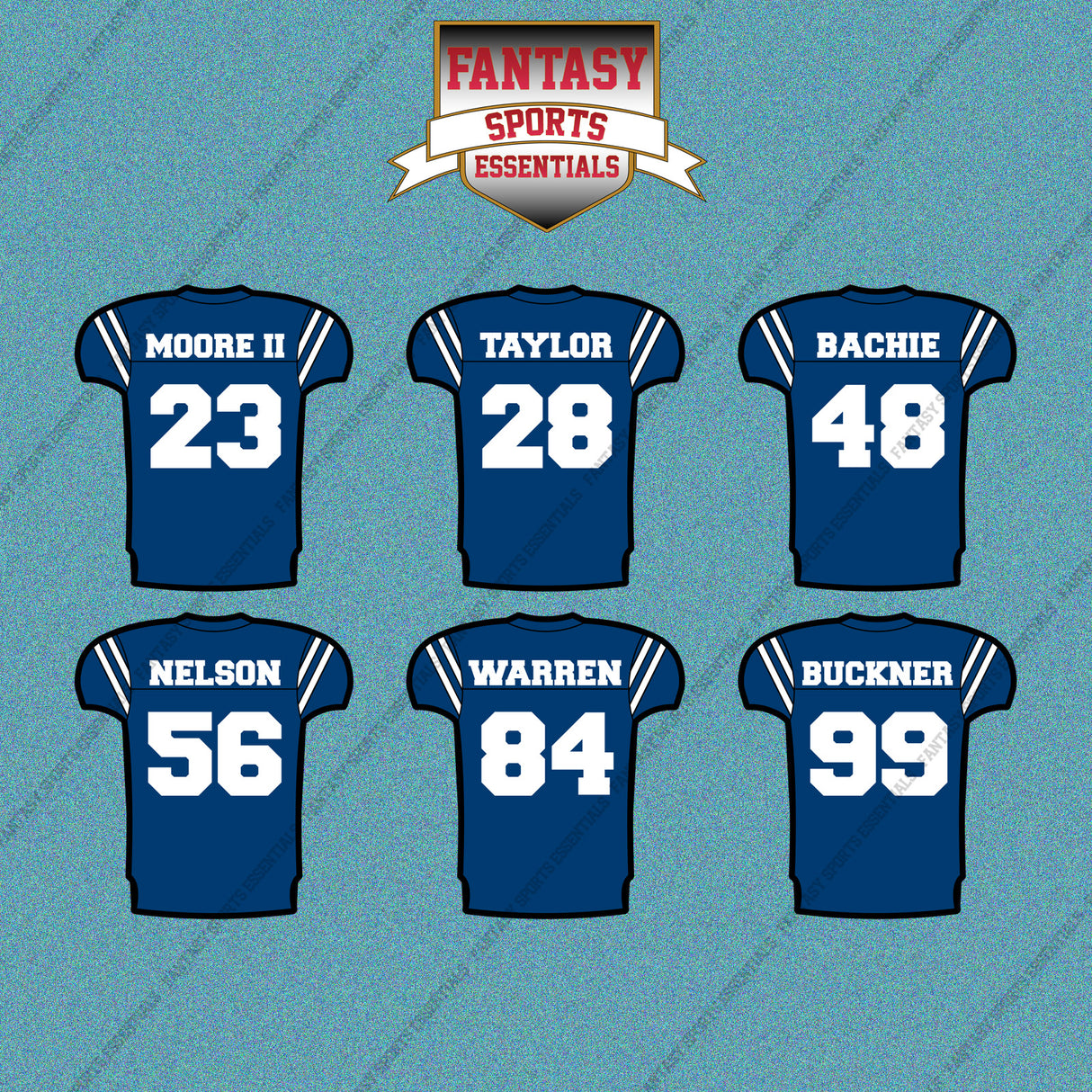 Indianapolis Colts 2025 Home Jersey Car Decals (Choose Your Player) Page 2