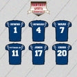 Indianapolis Colts 2025 Home Jersey Glossy Stickers (Choose Your Player) Page 1