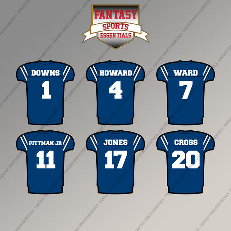 Indianapolis Colts 2025 Home Jersey Magnets (Choose Your Player) Page 1