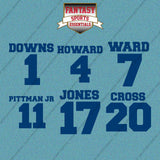 Indianapolis Colts 2025 Name and Number Car Decals (Choose Your Player) Page 1