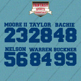 Indianapolis Colts 2025 Name and Number Car Decals (Choose Your Player) Page 2