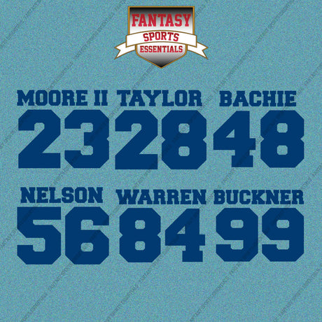 Indianapolis Colts 2025 Name and Number Car Decals (Choose Your Player) Page 2