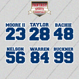Indianapolis Colts 2025 Name and Number Glossy Stickers (Choose Your Player) Page 2
