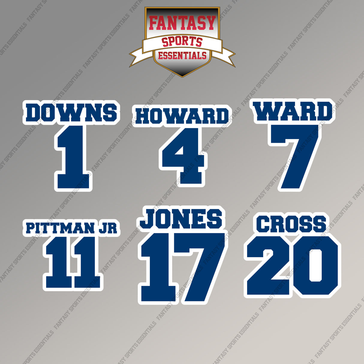 Indianapolis Colts 2025 Name and Number Magnets (Choose Your Player) Page 1