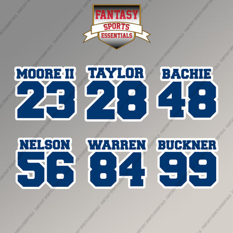 Indianapolis Colts 2025 Name and Number Magnets (Choose Your Player) Page 2