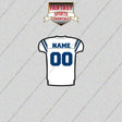 Indianapolis Colts Personalized Current Away Jersey Glossy Stickers