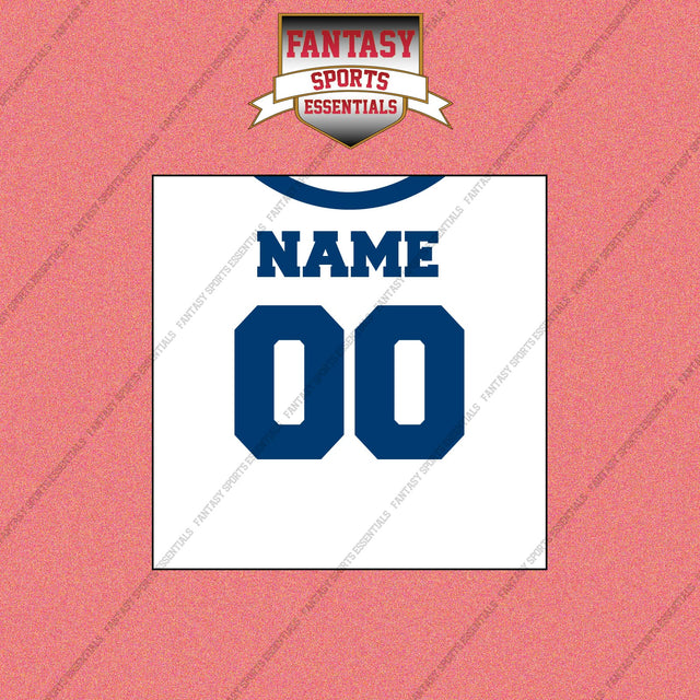 Indianapolis Colts Personalized Current Away Jersey Wall Art Prints
