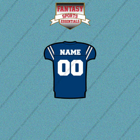 Indianapolis Colts Personalized Current Home Jersey Car Decals
