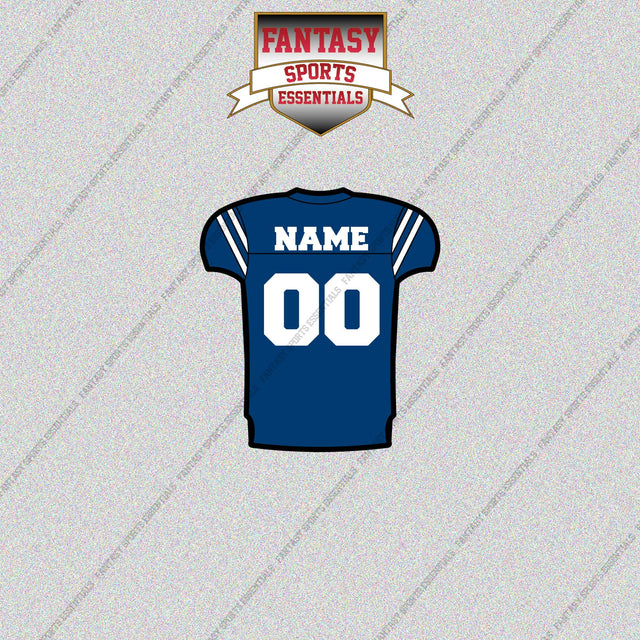 Indianapolis Colts Personalized Current Home Jersey Glossy Stickers