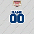 Indianapolis Colts Personalized Current Name and Number Glossy Stickers