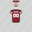 Iowa State Cyclones Football Personalized Home Jersey Glossy Stickers