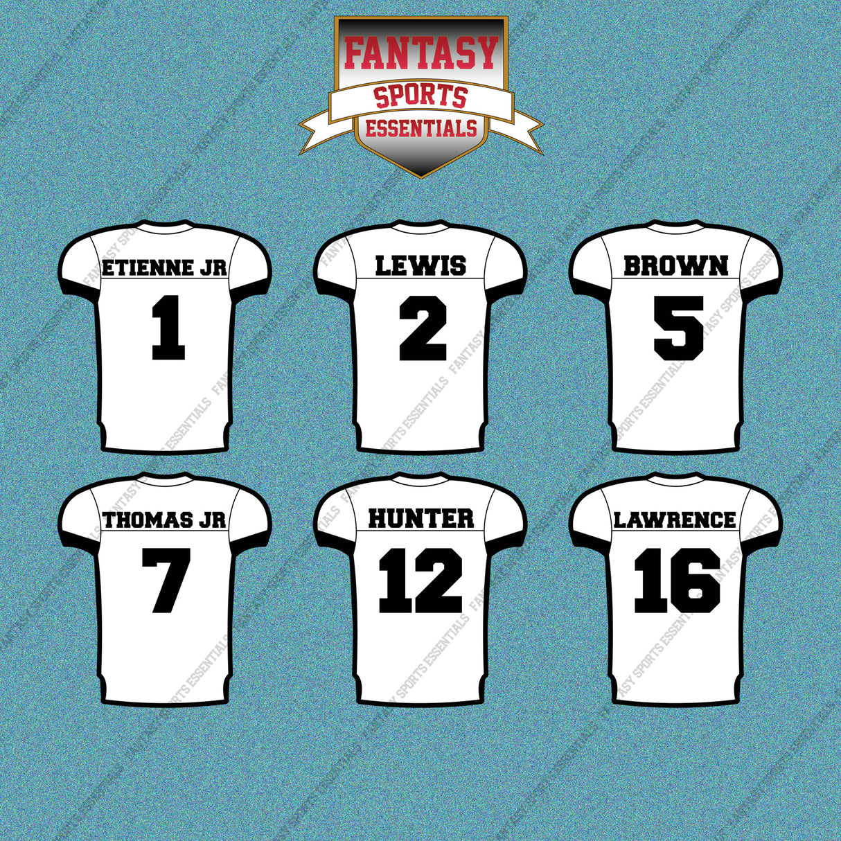 Jacksonville Jaguars 2025 Away Jersey Car Decals (Choose Your Player) Page 1