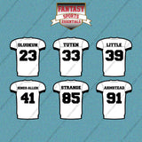 Jacksonville Jaguars 2025 Away Jersey Car Decals (Choose Your Player) Page 2
