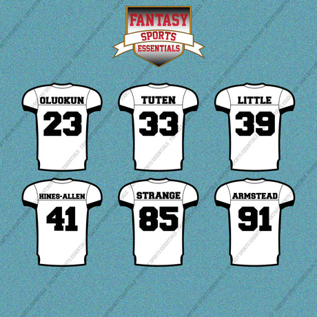 Jacksonville Jaguars 2025 Away Jersey Car Decals (Choose Your Player) Page 2