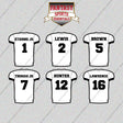 Jacksonville Jaguars 2025 Away Jersey Glossy Stickers (Choose Your Player) Page 1