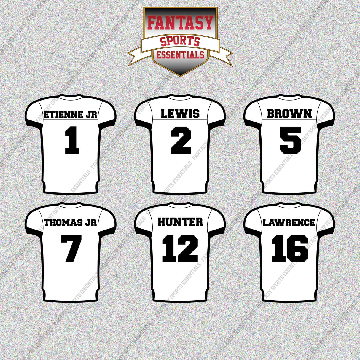 Jacksonville Jaguars 2025 Away Jersey Glossy Stickers (Choose Your Player) Page 1