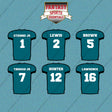 Jacksonville Jaguars 2025 Home Jersey Car Decals (Choose Your Player) Page 1