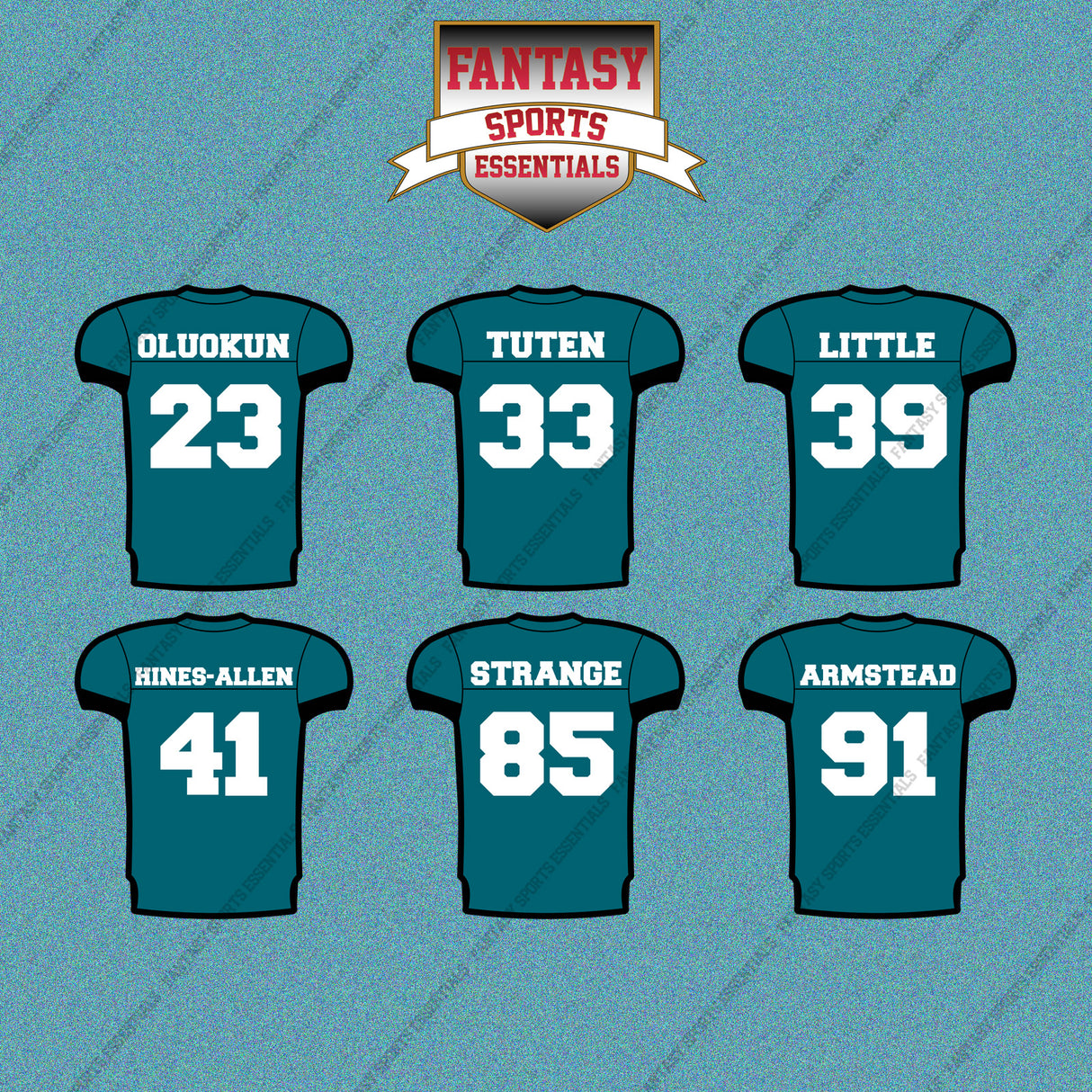 Jacksonville Jaguars 2025 Home Jersey Car Decals (Choose Your Player) Page 2