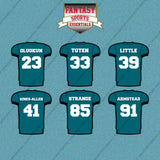 Jacksonville Jaguars 2025 Home Jersey Car Decals (Choose Your Player) Page 2