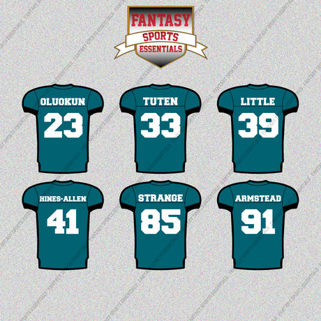 Jacksonville Jaguars 2025 Home Jersey Glossy Stickers (Choose Your Player) Page 2