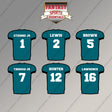 Jacksonville Jaguars 2025 Home Jersey Magnets (Choose Your Player) Page 1