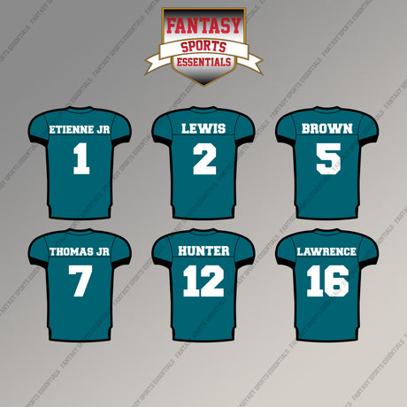 Jacksonville Jaguars 2025 Home Jersey Magnets (Choose Your Player) Page 1