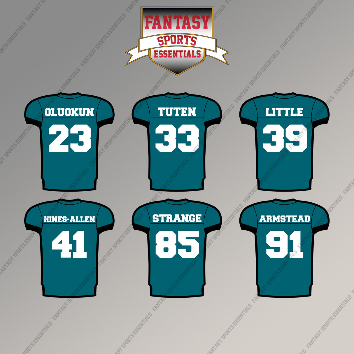 Jacksonville Jaguars 2025 Home Jersey Magnets (Choose Your Player) Page 2