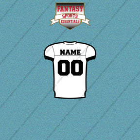 Jacksonville Jaguars Personalized Current Away Jersey Car Decals