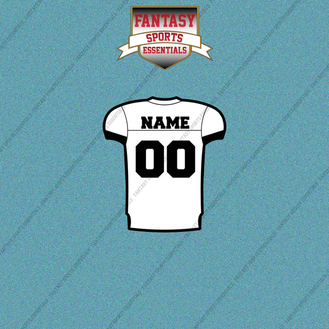 Jacksonville Jaguars Personalized Current Away Jersey Car Decals